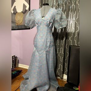 PALACE DRESS in Periwinkle Blooms print by Maison Amory | Size small